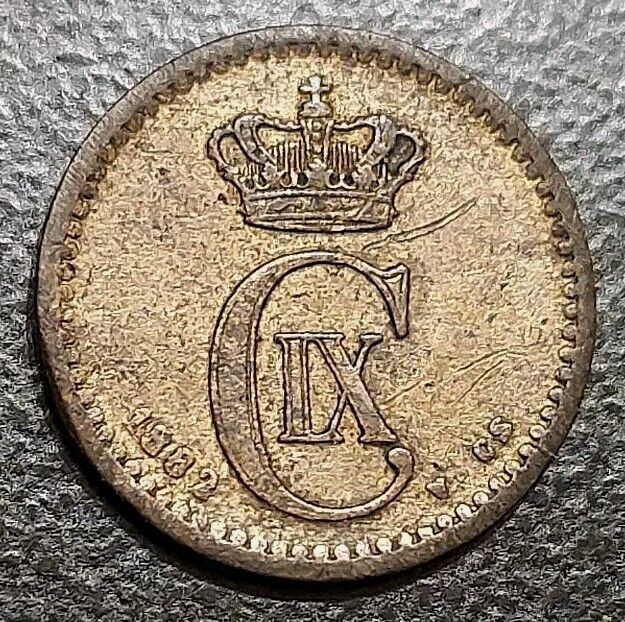 Read more about the article 1882 Denmark 1 One Ore Key Date VF Old Coin KM 792.1