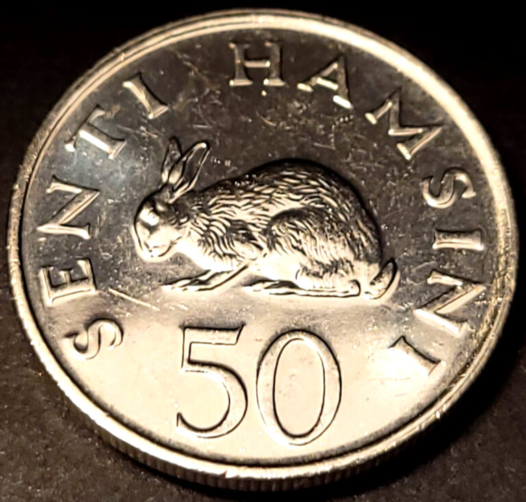 Read more about the article 1989 Tanzania 50 Senti World Coin – KM# 26 – RABBIT – BU – 21MM Africa Animal