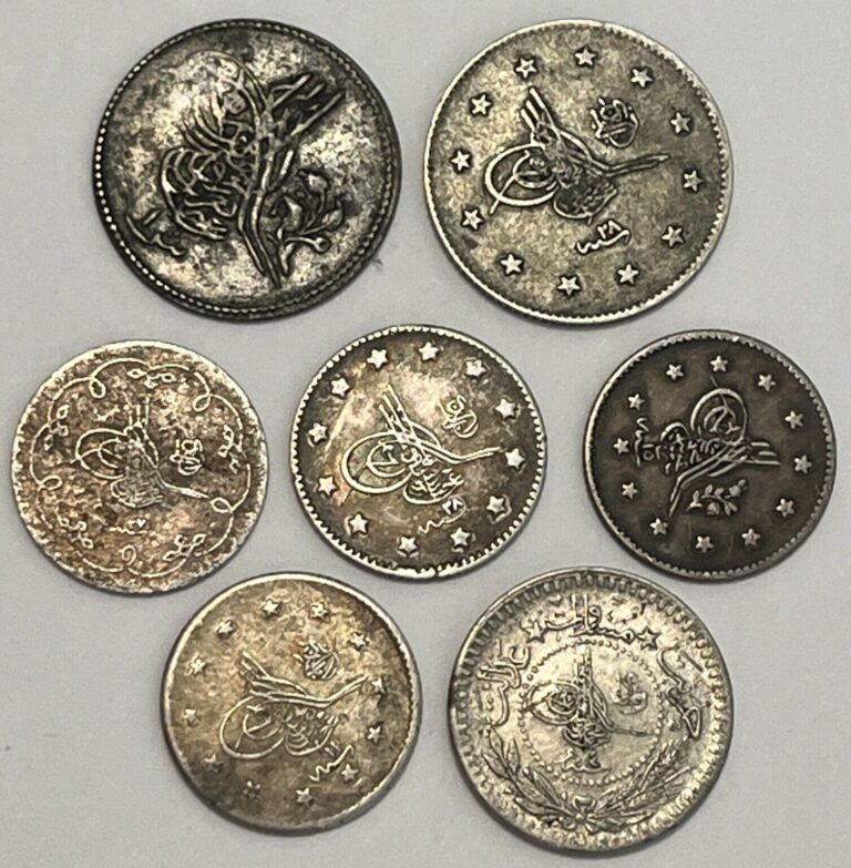 Read more about the article TURKEY EGYPT SILVER COIN COLLECTION. 7 Coins