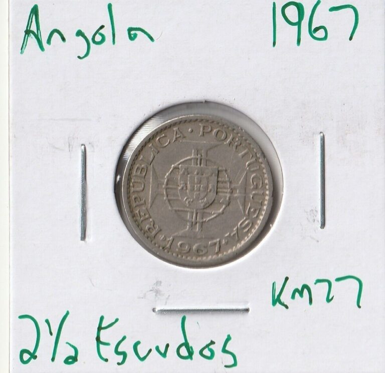 Read more about the article Coin Angola (Portuguese) 2 1/2 Escudos 1967 KM77