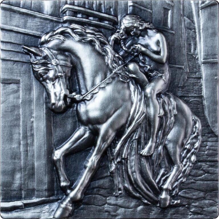 Read more about the article 2024 Chad Lady Godiva Antiqued 2 oz Silver Coin