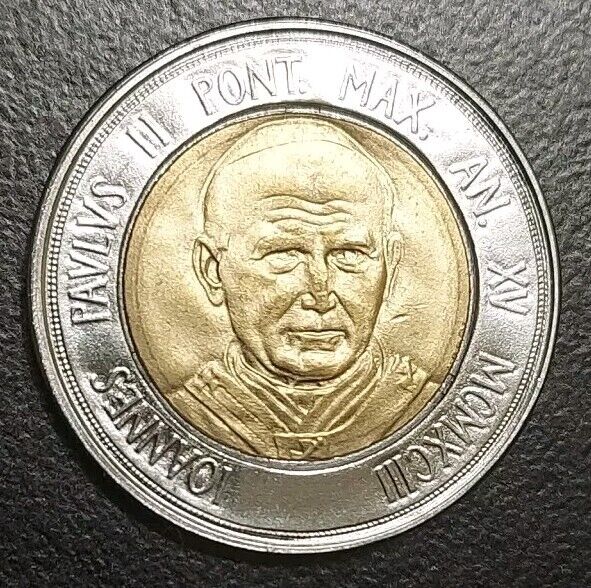 Read more about the article 1993 VATICAN CITY POPE JOHN PAUL II 500 LIRE UNC COIN ROMA BI-METAL BIMETALLIC