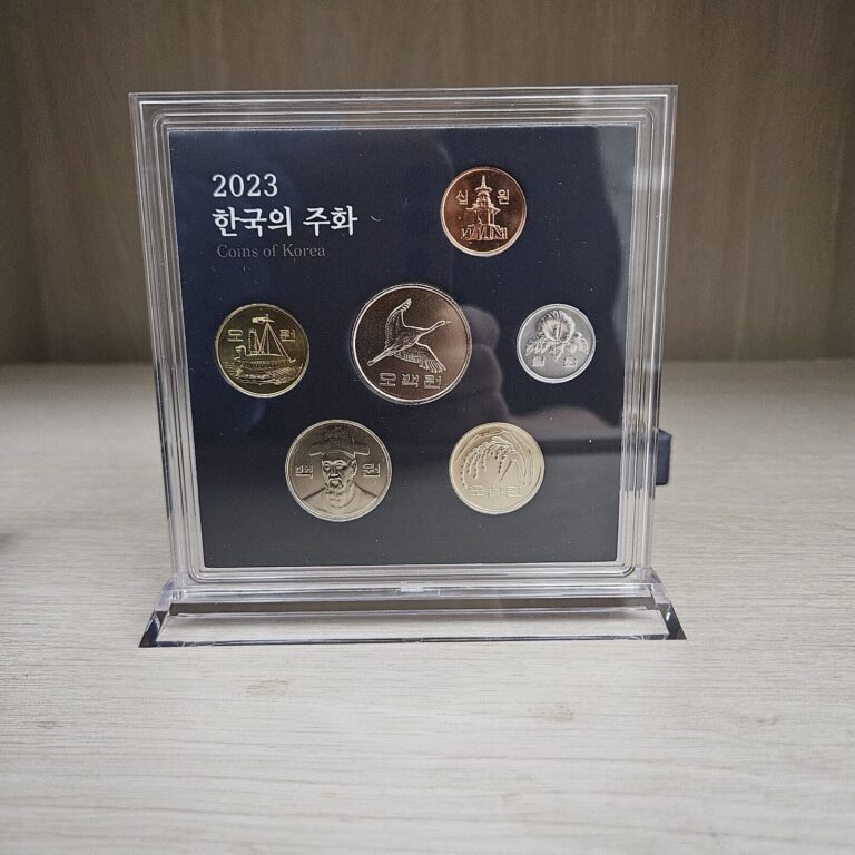 Read more about the article SOUTH KOREA 2023 500/100/50/10/5/1WON 6 COIN Proof Mint Set