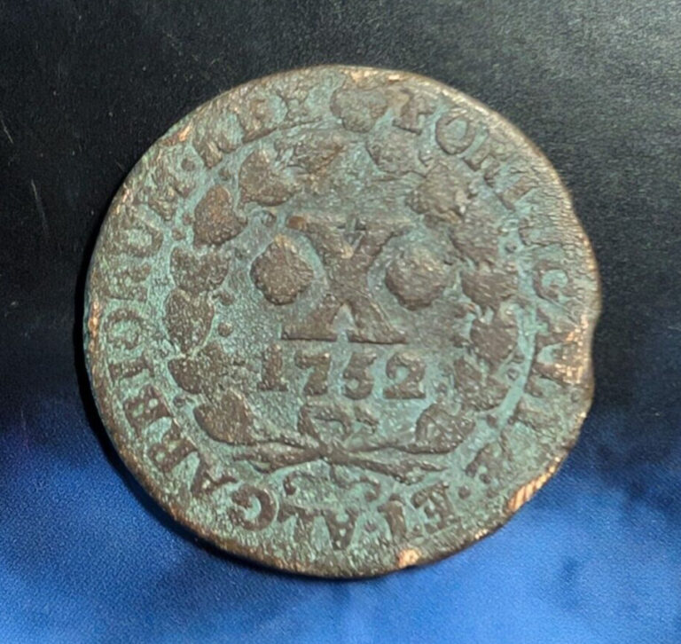 Read more about the article 1752 Portugal 10 Reis – Jose I – copper # 60