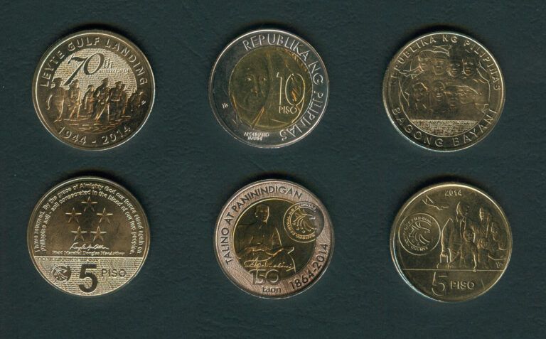 Read more about the article 3 pcs Commemorative Coins Philippines Mabini  Bagong Bayani  Leyte Gulf 2014