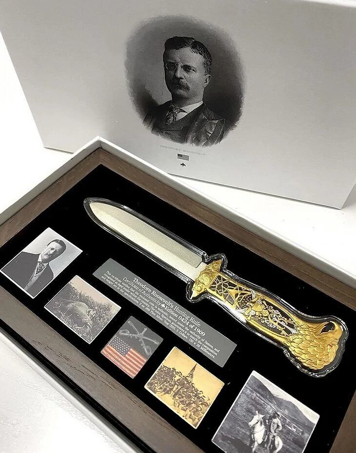 Read more about the article 2025 Samoa Theodore Roosevelt’s Hunting Knife 2 oz Silver Coin