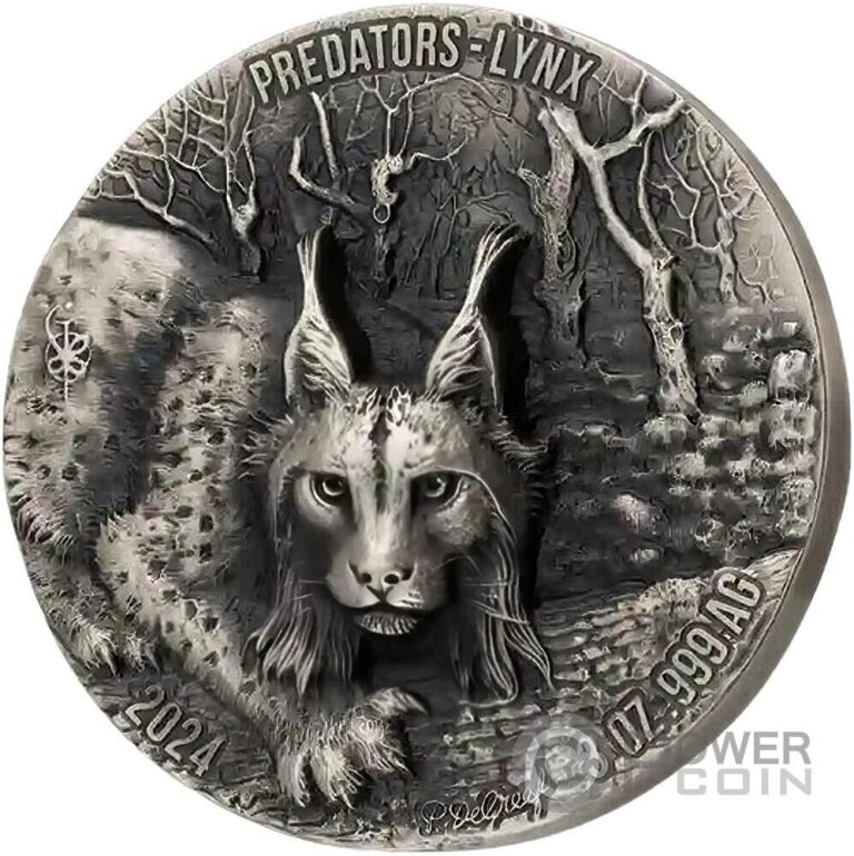 Read more about the article LYNX Predators 3 Oz Silver Coin 5000 Francs Ivory Coast 2024