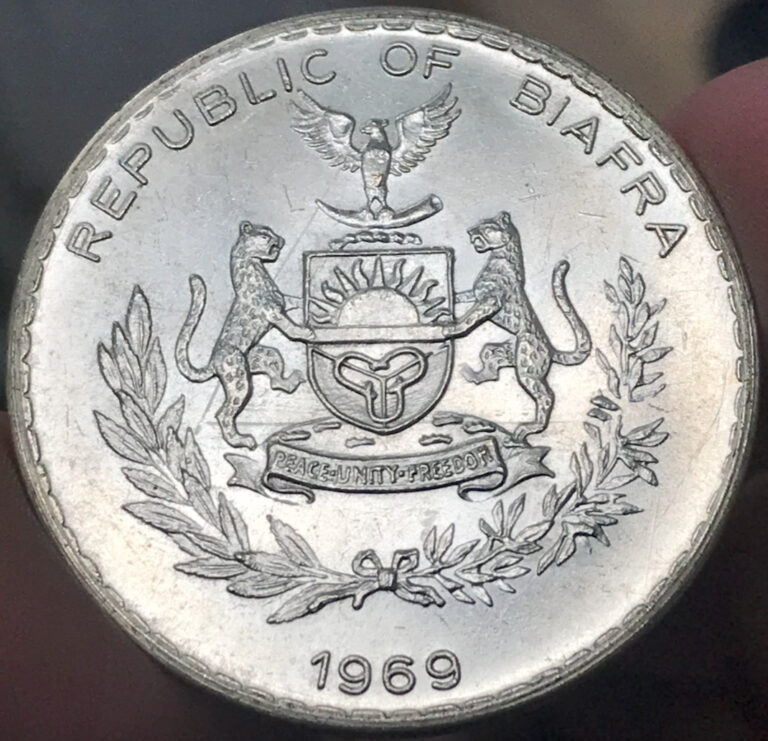 Read more about the article 1969 Republic of Biafra 1 Pound 25.6g .750 Silver