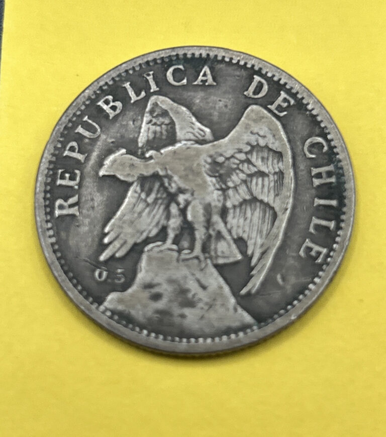 Read more about the article 1922 Chile Un (1) Peso Vulture Nice Original World Coin Popular Coin 50% Silver