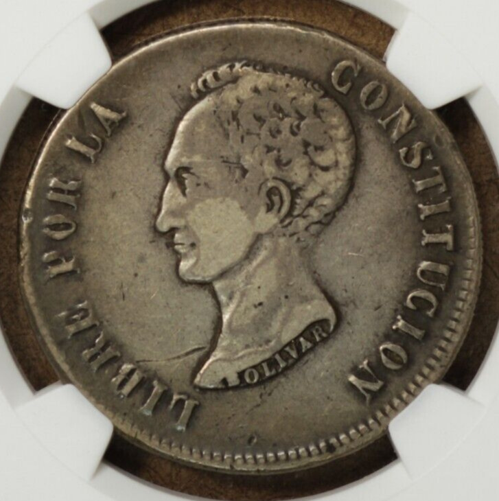 Read more about the article Bolivia Potosi 8 Soles Sols Reales 1851/0 PTS-FM NGC F-12 Key Overdate Silver