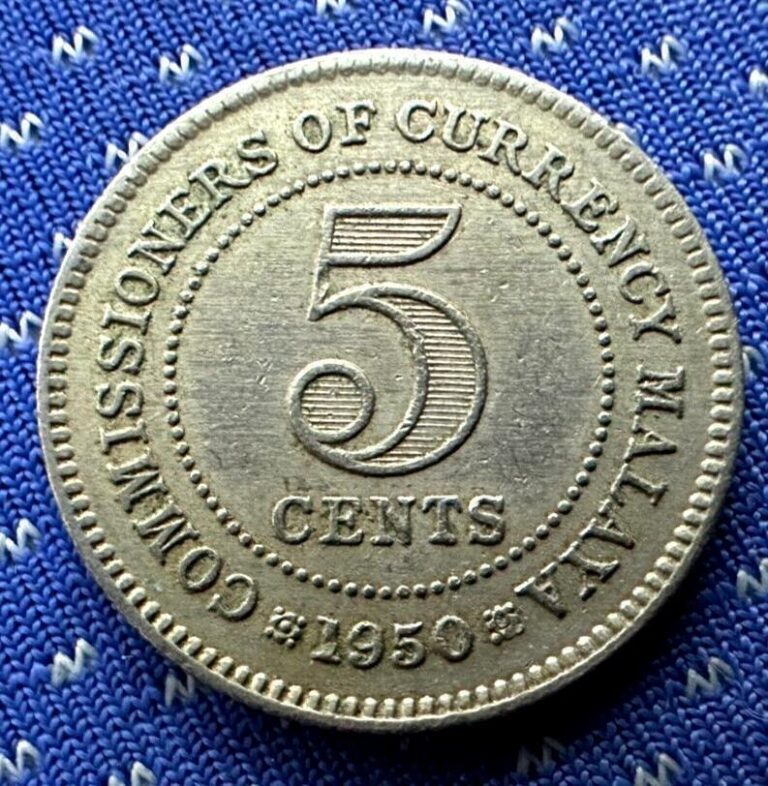 Read more about the article 1950 Malaysia 5 Cents Coin XF +        #M495