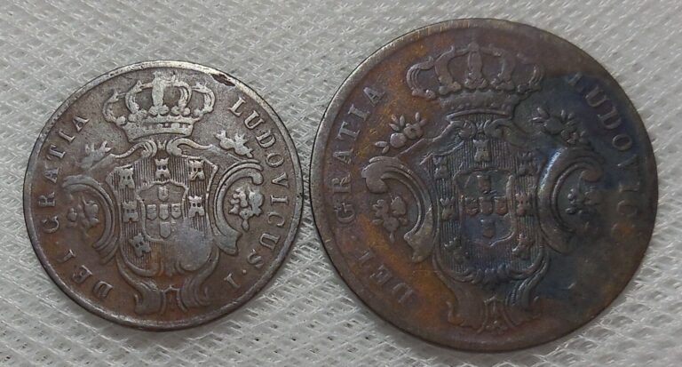 Read more about the article PORTUGUESE AZORES 5 and 10 REIS COPPER COINS FROM 1860’S