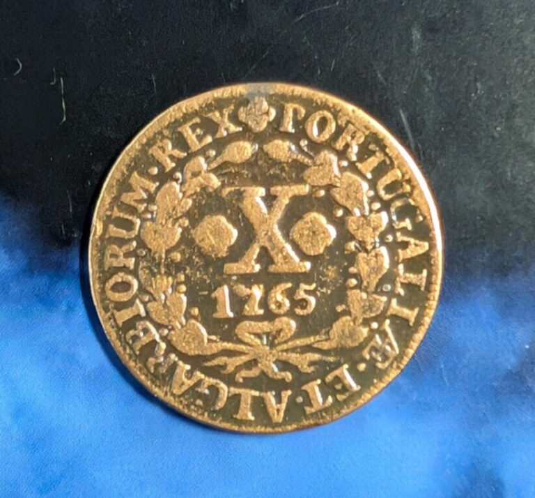 Read more about the article 1765 Portugal 10 Reis – Jose I – copper # 58