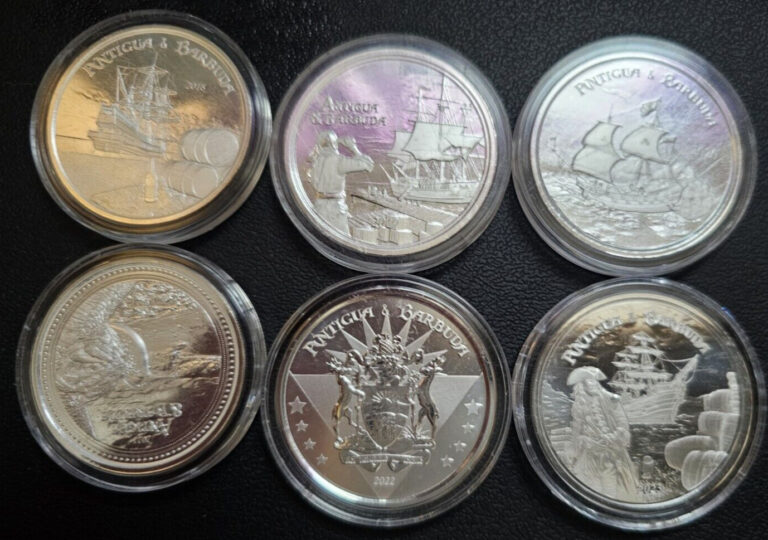 Read more about the article Silver Monetary Antigua Barbuda Rumrunner Coins .999 1 oz (BU) COMPLETE SERIES!