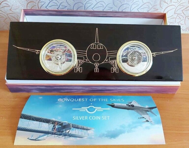 Read more about the article 2019 Tanzania Conquest of Skies Unique Silver Coin set Airplane Aviation NZ Mint