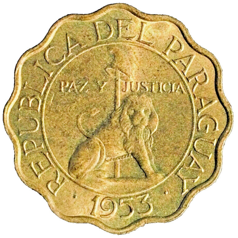 Read more about the article 1953 Paraguay 25 Centimos KM# 27 South America Foreign Rare Coins Free Shipping