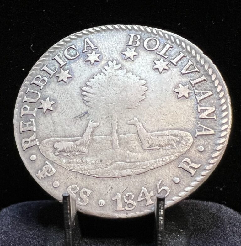 Read more about the article 1845 Boliva 8 Soles *World Silver