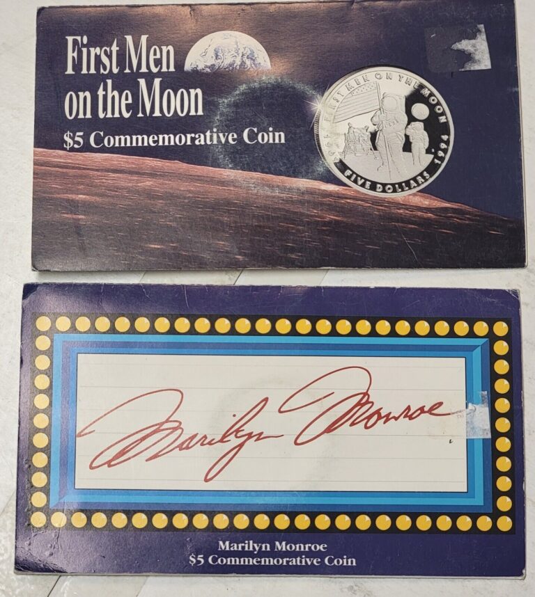 Read more about the article 2 MARSHALL ISLANDS $5 COMMEMORATIVE COINS 1994  95  TC