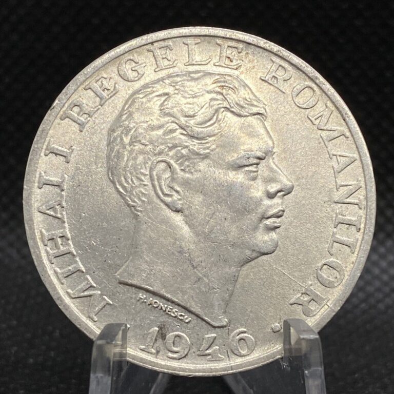 Read more about the article 1946 Romania 25000 Lei • AU+ • Mihai I • Silver Coin • ROU001