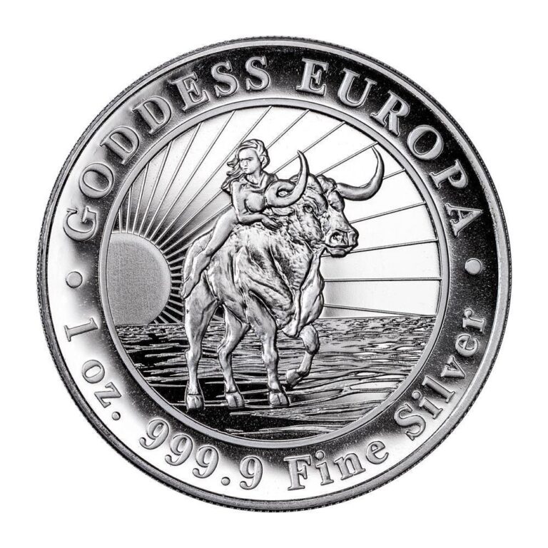 Read more about the article Chad 2023 5000 Francs 1-oz Silver Goddess Europa BU