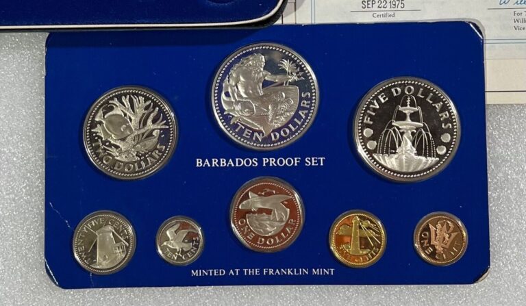 Read more about the article 1975 BARBADOS COIN SET 1.927 OUNCE FINE SILVER TOTAL CONTENT