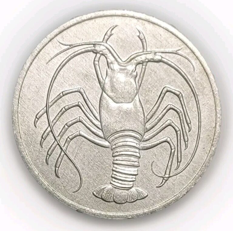 Read more about the article 1984 Yemen People’s Democratic 5 Fils Scarce Coin AH-1404 KM 4 Spiny Lobster