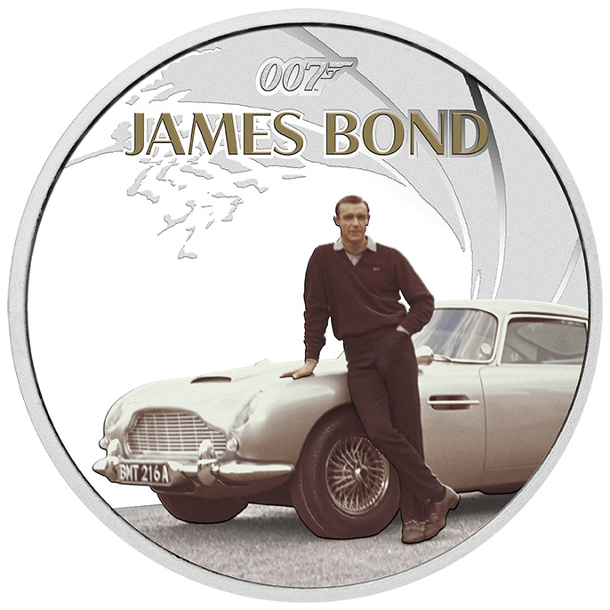 Read more about the article 2024 Tuvalu James Bond Sean Connery 1 oz Silver Colorized Proof Coin