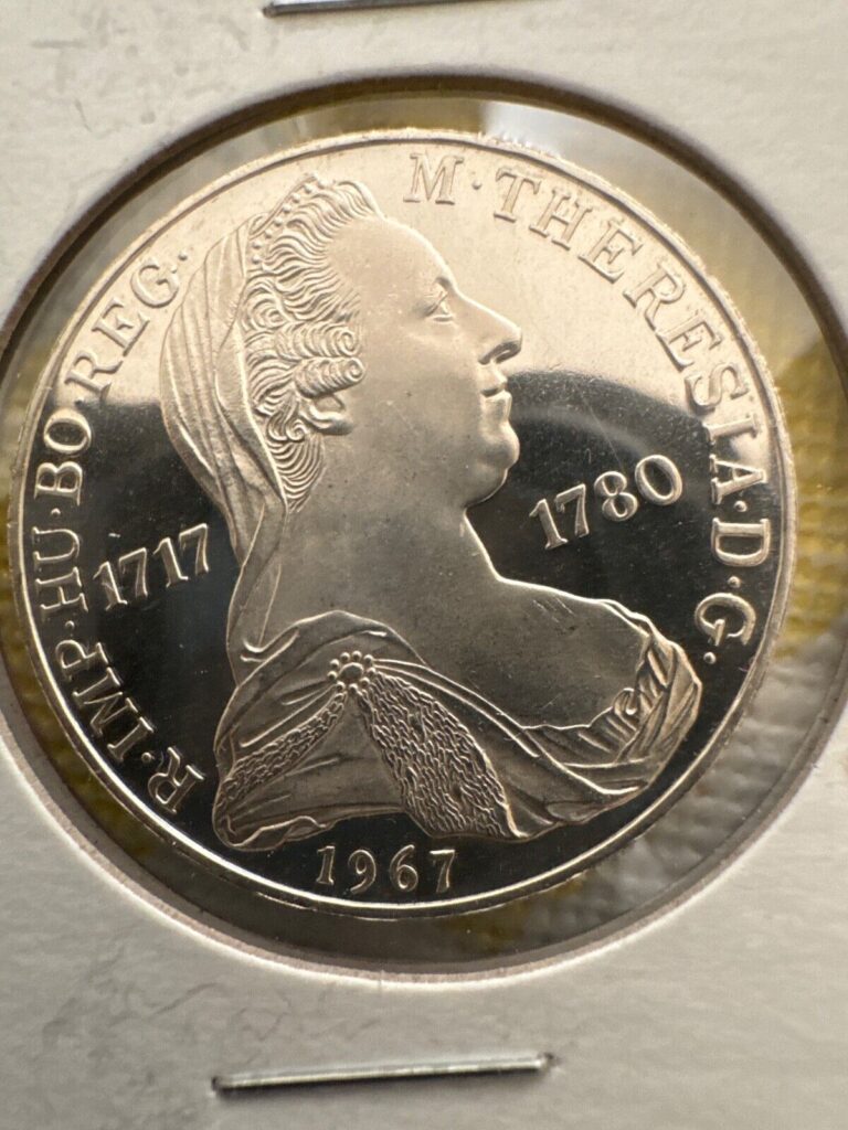 Read more about the article 1967 Austria 25 Schilling  250th Anniversary of Maria Theresa Commem Proof