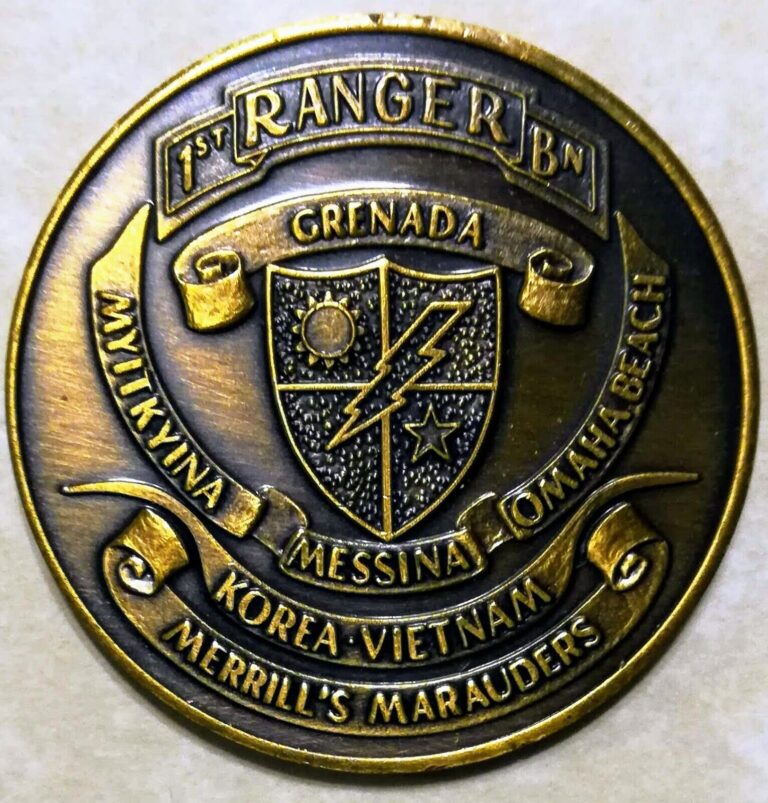 Read more about the article 1st Ranger Battalion Grenada Serialized Edge Army Challenge Coin