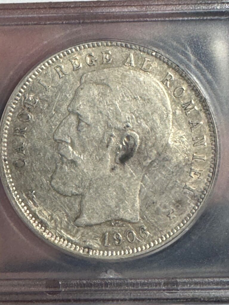 Read more about the article Silver Coin  Romania  5 Lei  1906