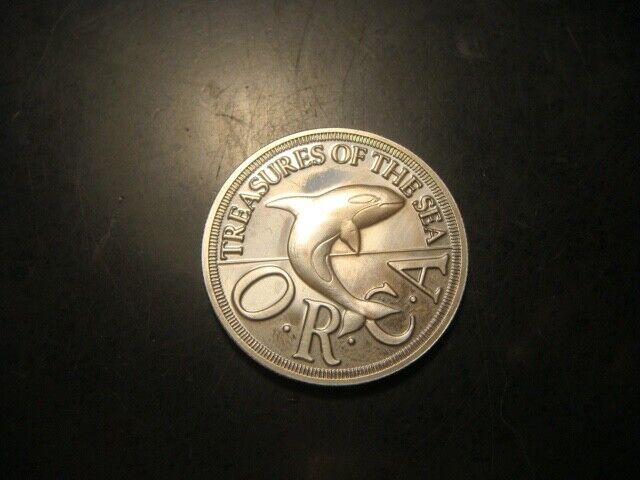 Read more about the article SEALAND. TREASURES OF THE SEA. Silver Proof 1/4 DOLLAR 1994 ORCA #154. w COA