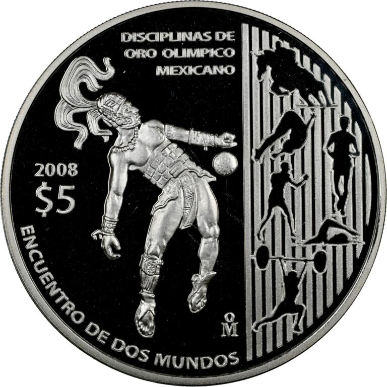 Read more about the article 2008Mo Mexico S5P Olympic Disciplines Iberoamerican Series NGC PF 69 UC