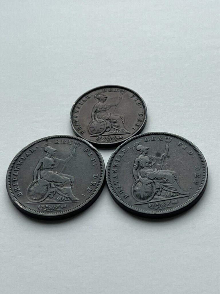 Read more about the article 1831 Penny / 1831 Half Penny / 1834 Penny- William IV British Copper Coins Lot