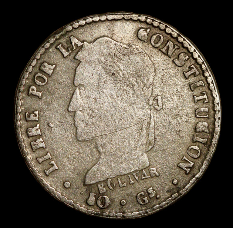 Read more about the article Bolivia Potosi 1/2 sol 1860 FJ Silver Simon Bolivar RC2501