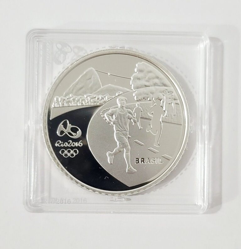 Read more about the article Brazil Coin 5 Reais Silver 0.925 40mm Olympic Games  Rio de Janeiro 2015 UNC🇧🇷