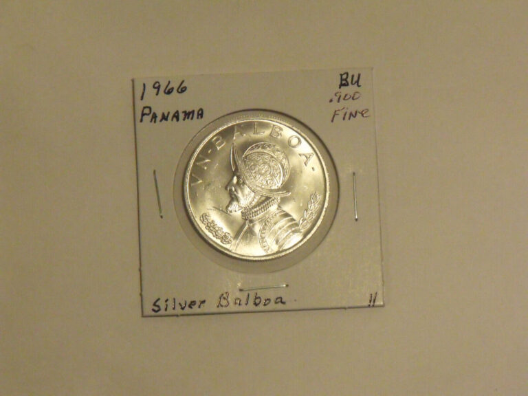 Read more about the article 1966 Silver Panama Balboa   Nice Choice BU condition  #2