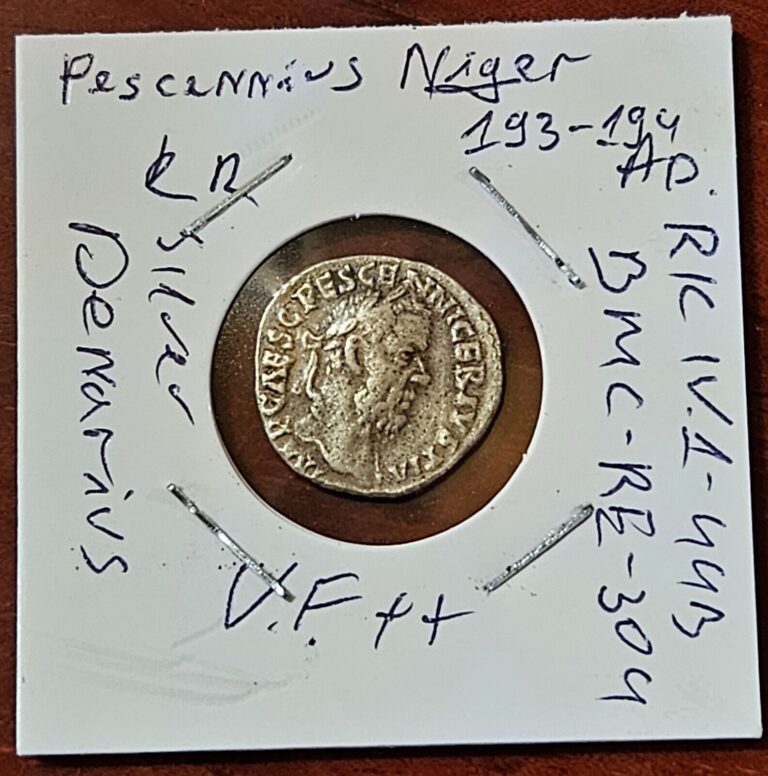 Read more about the article RARE Ancient ROMAN coin Silver Denarius Pescennius Niger (193-194 AD) -3.44 g.