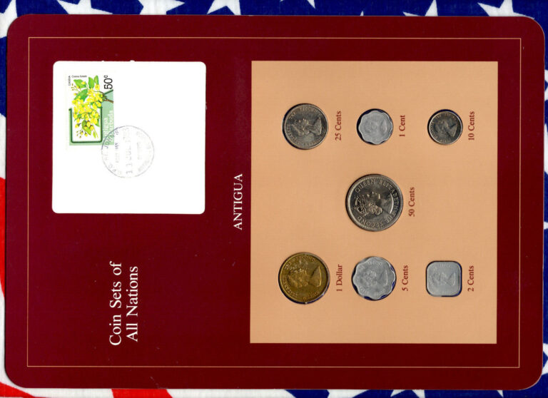 Read more about the article Coin Sets of All Nations Antigua E.C. 1965-1983 UNC 50 cents 1965