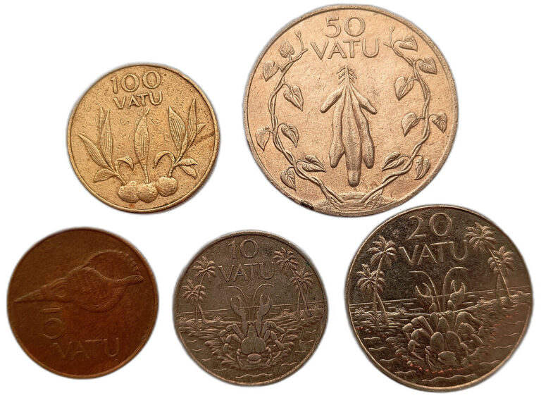 Read more about the article VANUATU SET OF 5 COINS 5 – 100 VATU VARIOUS DATES – CIRCULATED