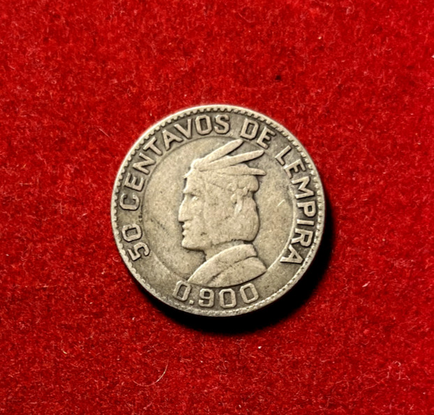Read more about the article Honduras 1932 50 Centavos Silver Coin KM#74 1.1M Mintage T3088