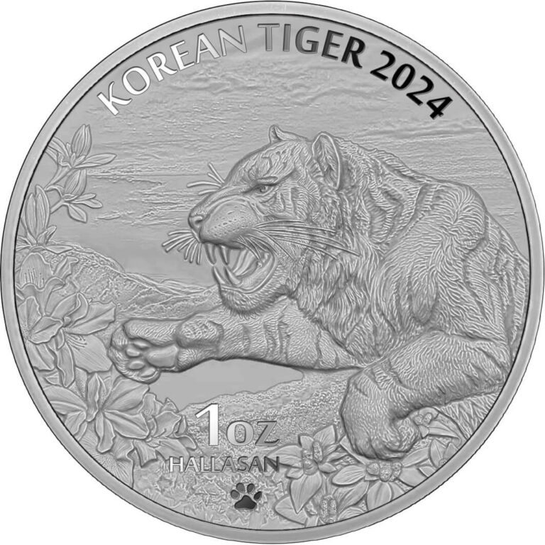 Read more about the article 2024 South Korea Tiger 1 oz Silver BU Coin