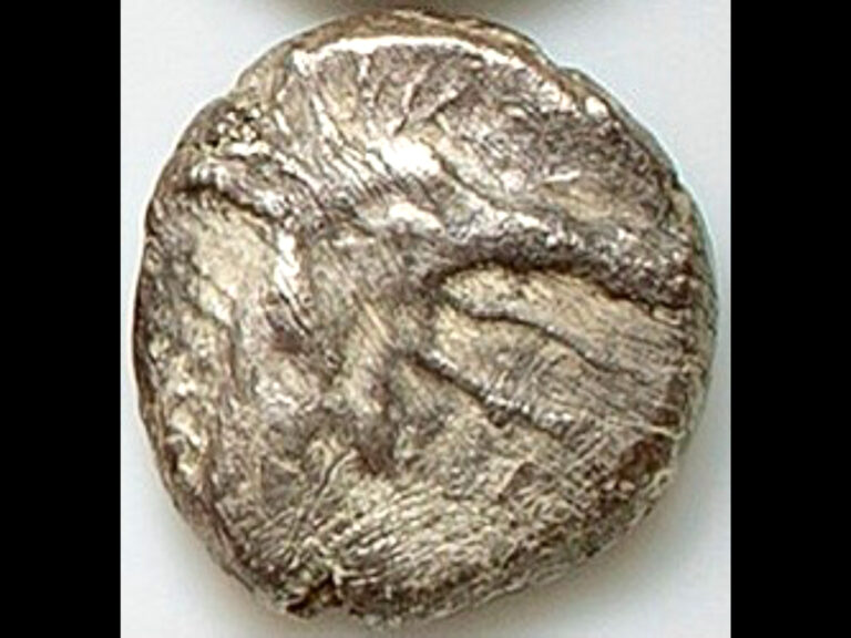 Read more about the article Ancient Greek Silver Coin 510-480 BC CARIA Cindya Halicarnassus Ketos Hecte