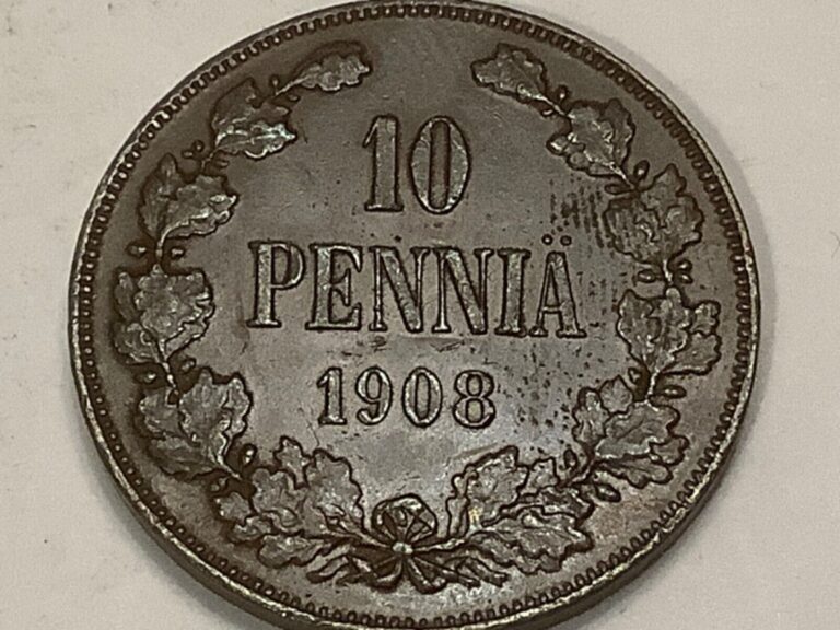 Read more about the article 1908. Finland 10 Pennia