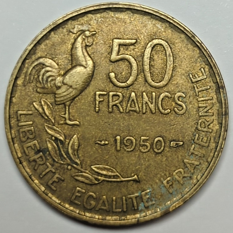 Read more about the article 1950 France 50 Francs Coin