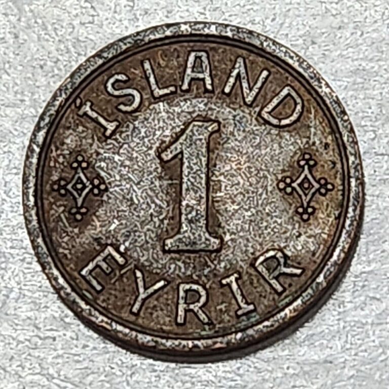 Read more about the article ICELAND 🇮🇸 ONE (1) EYRIR COIN 1942 (KING CHRISTIAN X / WARTIME)