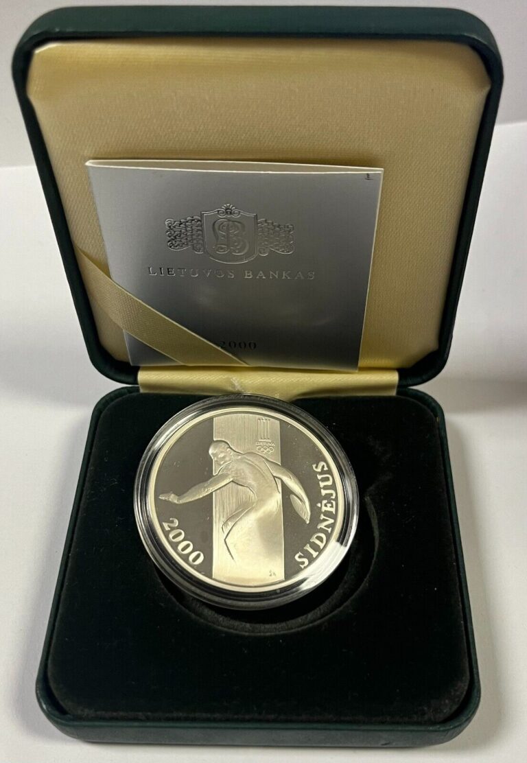 Read more about the article 2000 Lithuania 50 Litu Sydney Olympic Games Proof Silver Coin