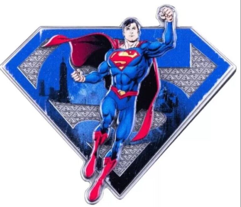 Read more about the article 🇺🇸2025 Barbados DC Full of Superpower Superman 3 oz Silver Antiqued Color Coin