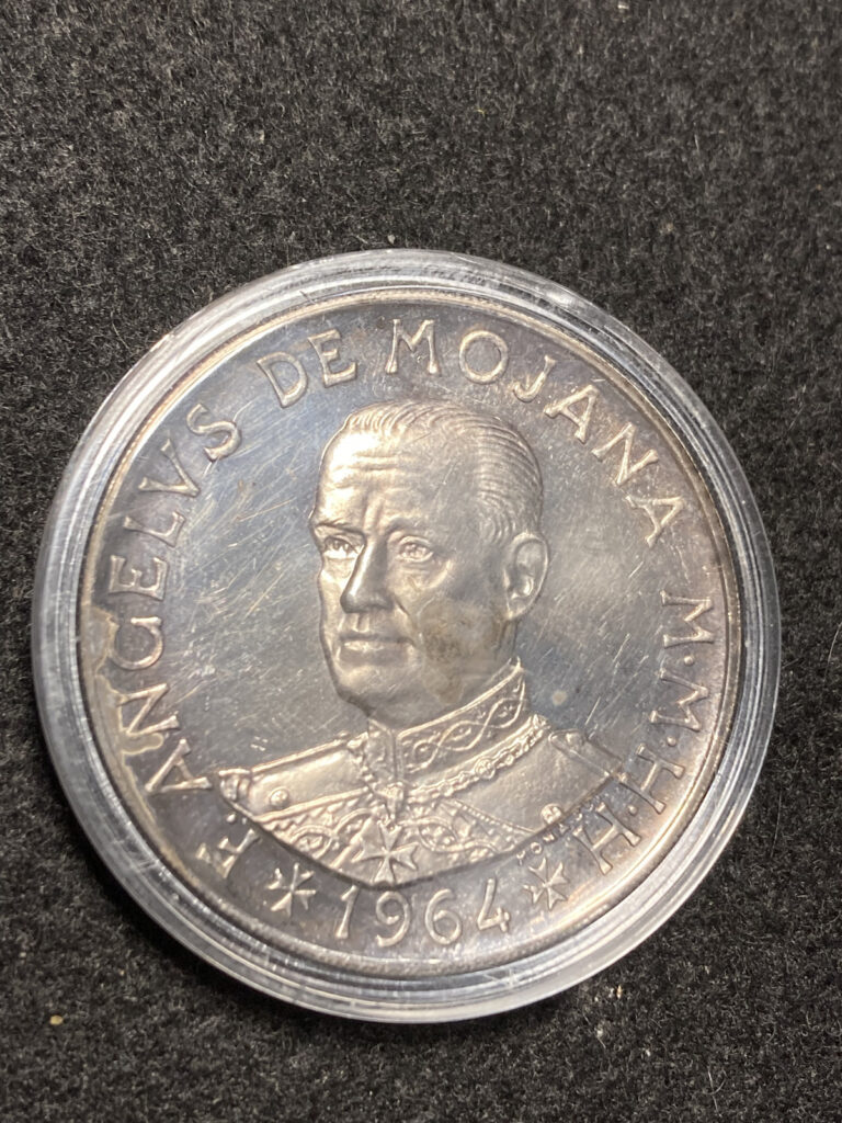 Read more about the article 1964 MALTA Angelo de Mojana .986 Silver 2 Scudi PROOF Coin