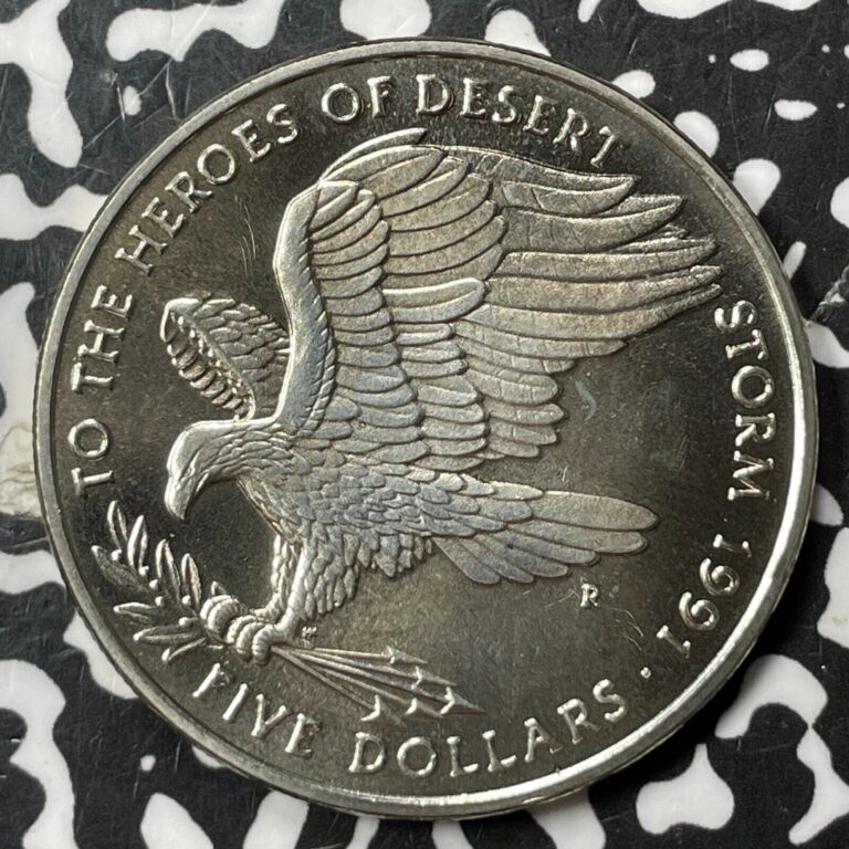 Read more about the article 1991 Marshall Islands $5 Dollars (5 Available) High Grade! (1 Coin Only)