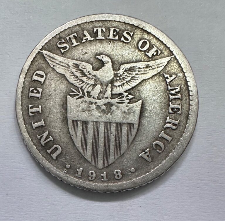 Read more about the article 1918s US-Philippines 20 centavos Silver Coin – lot #2